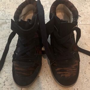 Isabel Marant Black and Brown Sneakers